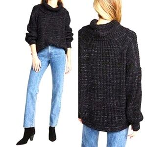 Free People Leo Chunky Oversized Sweater Sz S